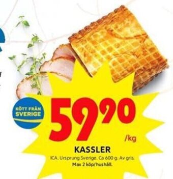 ICA Kvantum Kassler erbjuda