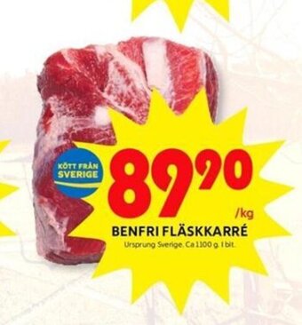 ICA Kvantum Benfri Fläskkarré erbjuda