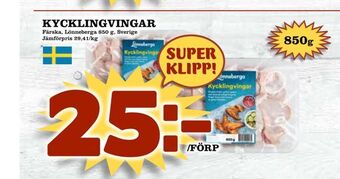 Nya Pulsen Kycklingvingar erbjuda