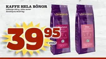 Prisma Mat Kaffe hela bönor erbjuda