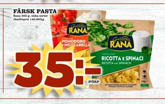 Supergrossen Färsk pasta erbjuda
