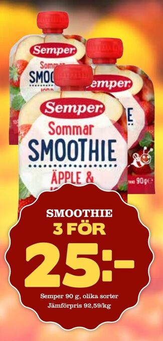 Supergrossen Smoothie erbjuda