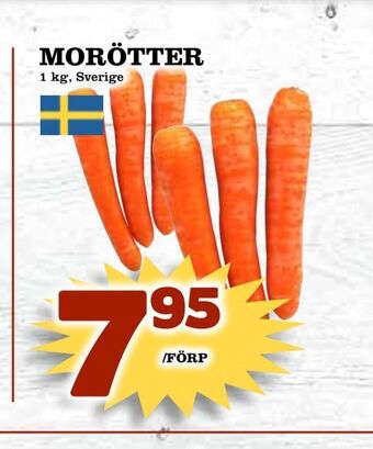 Supergrossen Morötter erbjuda