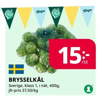 Tempo Brysselkål erbjuda