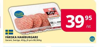 Tempo Färska hamburgare erbjuda