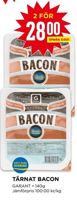 Willys Tärnat bacon erbjuda