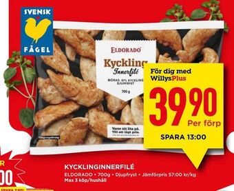 Willys Kycklinginnerfilé erbjuda