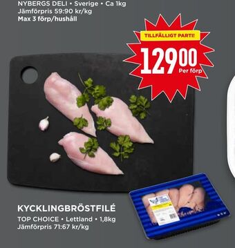 Willys Kycklingbröstfilé erbjuda