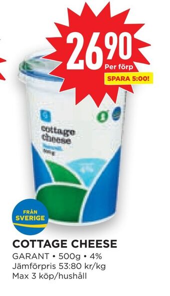 Willys Hemma Cottage cheese erbjuda