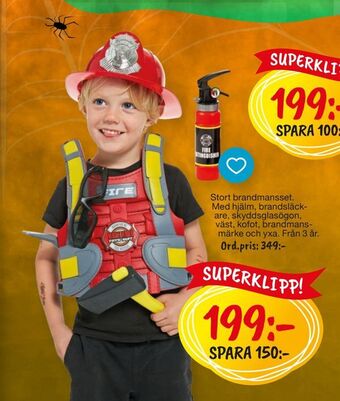 Leklust Stort brandmansset erbjuda