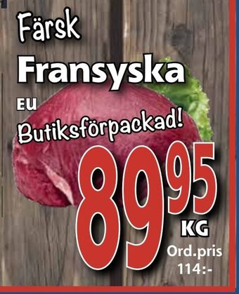 Supergrossen Fransyska erbjuda