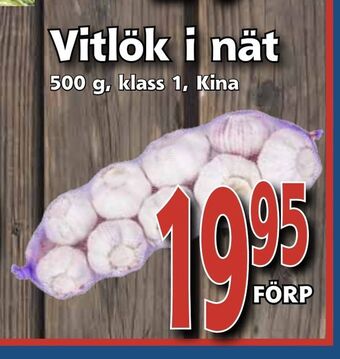 Supergrossen Vitlök i nät erbjuda