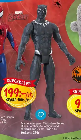 Leklust Marvel avengers titan hero series black panther erbjuda