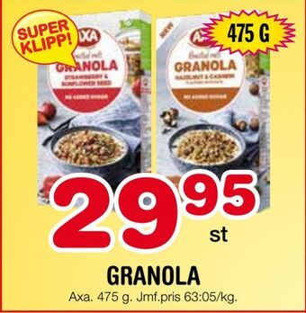 Nya Pulsen Granola erbjuda
