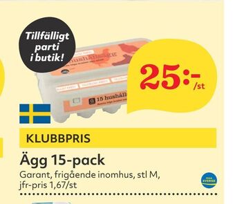 Hemköp Ägg 15-pack erbjuda