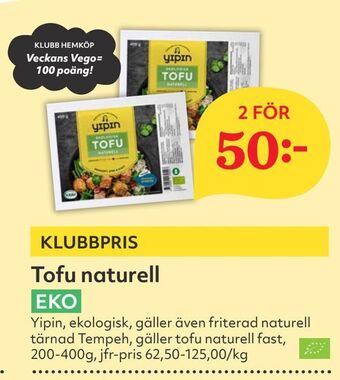 Hemköp Tofu naturell erbjuda