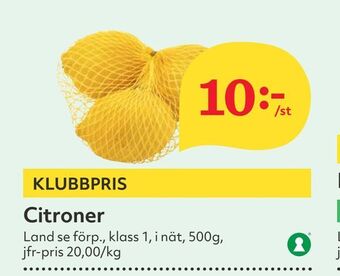 Hemköp Citroner erbjuda
