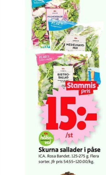 ICA Supermarket Skurna Sallader i Påse erbjuda