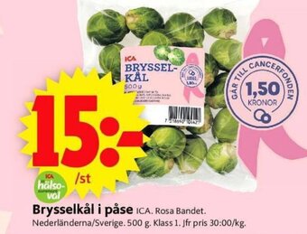 ICA Supermarket Brysselkål i Påse erbjuda