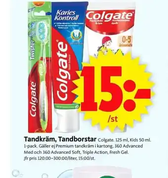 Tandkräm, Tandborstar