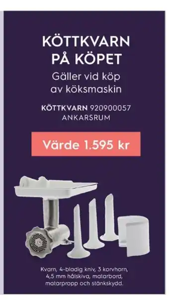 Ankarsrum matberedare tillbehör