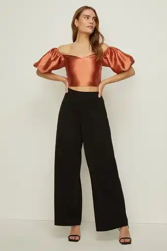 Oasis Rachel stevens satin twill tie back top erbjuda