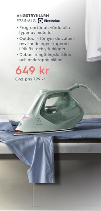 Electrolux Home Ångstrykjärn erbjuda