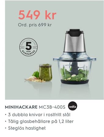 Electrolux Home Minihackare mc3b-400s erbjuda