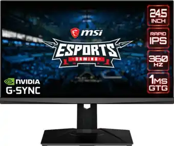 Inet Msi 25" oculux nxg253r ips 360 hz nvidia reflex erbjuda