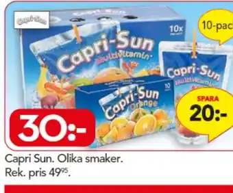 Bo Ohlsson Capri Sun. Olika smaker erbjuda