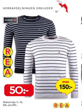 Stickad tröja S-XL