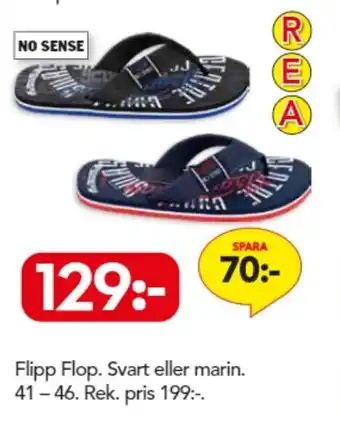 Bo Ohlsson Flipp Flop Svart eller marin erbjuda