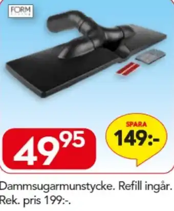 Dammsugarmunstycke Refill ingår