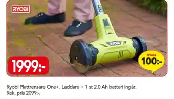 Bo Ohlsson Ryobi Plattrensare One+ Laddare erbjuda