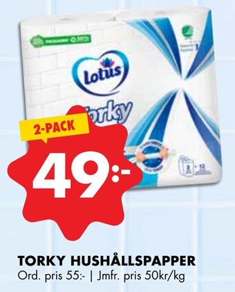 ÖoB Torky hushållspapper erbjuda