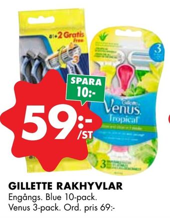 ÖoB Gillette rakhyvlar erbjuda