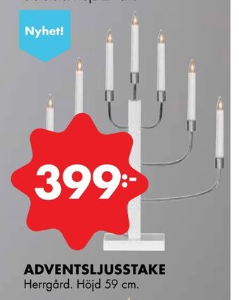 ÖoB Adventsljusstake erbjuda
