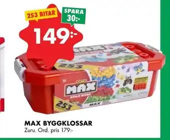 ÖoB Max byggklossar erbjuda