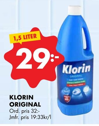 ÖoB Klorin original erbjuda