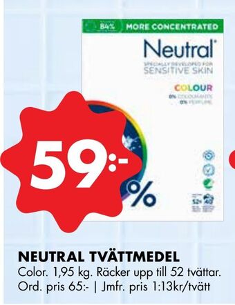 ÖoB Neutral tvättmedel erbjuda