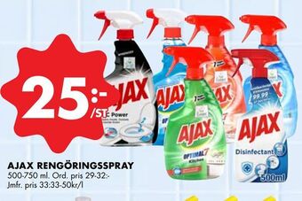ÖoB Ajax rengöringsspray erbjuda