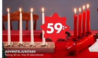 ÖoB Adventsljusstake erbjuda