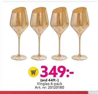 Albrekts Guld Vinglas 4-pack erbjuda