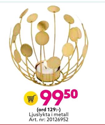 Albrekts Guld Ljuslykta i metall erbjuda