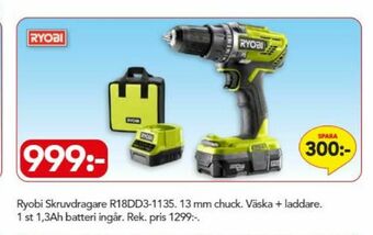 Bo Ohlsson Ryobi Borr- och skruvdragere erbjuda