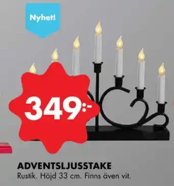 ÖoB Manitoba cream adventsljusstake erbjuda