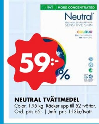 ÖoB Neutral tvättmedel pulver erbjuda