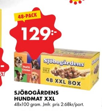 ÖoB Sjöbogården hundmat erbjuda