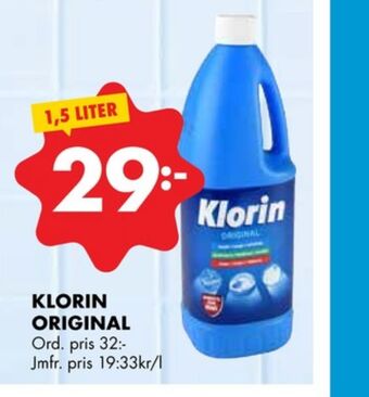 ÖoB Klorin rengöringsmedel erbjuda