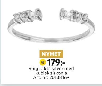 Albrekts Guld Ring i äkta silver med kubisk zirkonia erbjuda